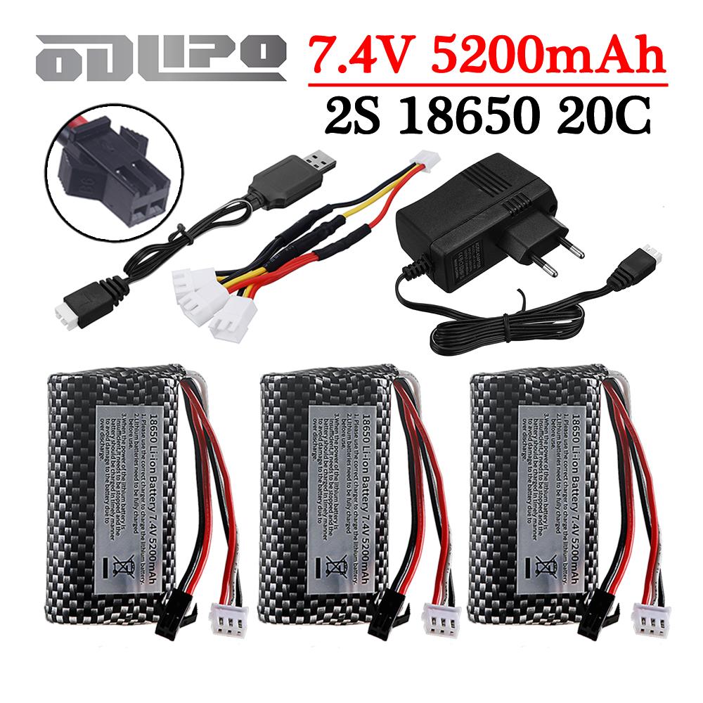 18650 7.4V 5200mAh Li-ion batt - Rc Hobby Boat recensione e prezzo