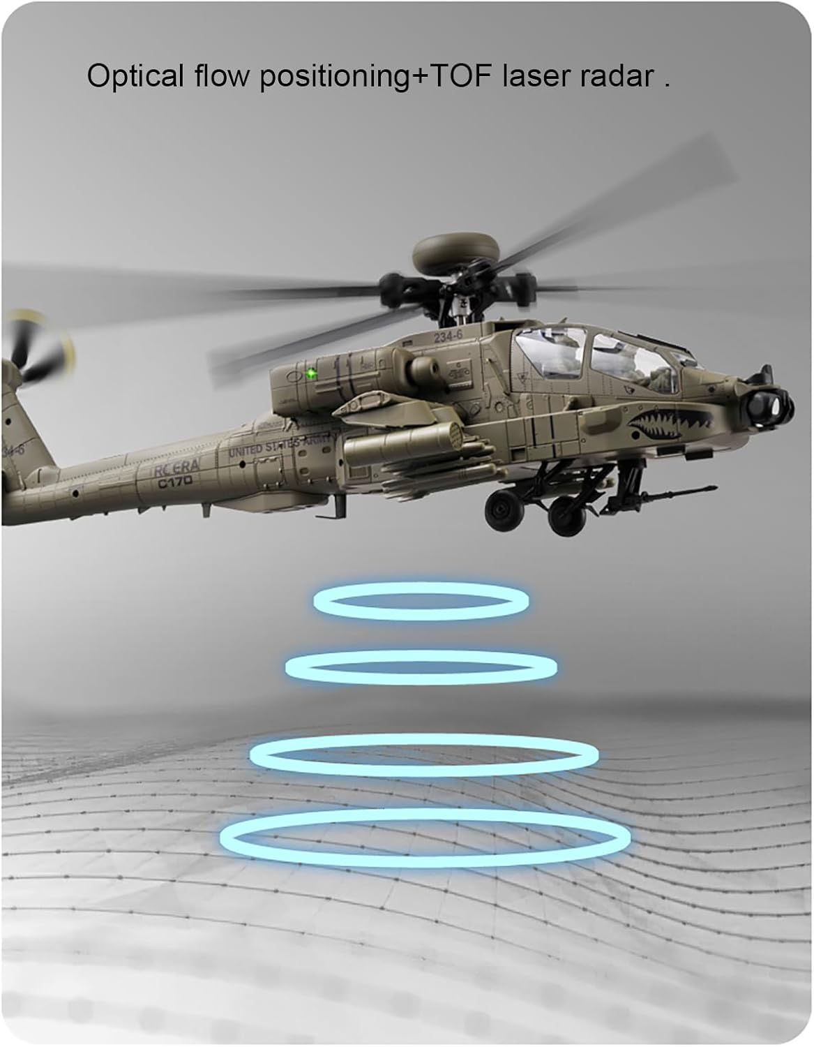310MM 6CH C170 AH-64D Remote C - Rc Helicopter Hobby Grade recensione e prezzo