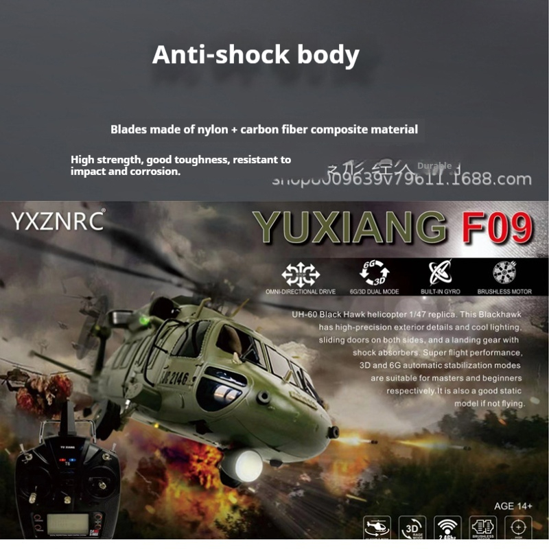 Yuxiang F09v Black Hawk Uh60 S - Rc Helicopter Hobby Grade recensione e prezzo