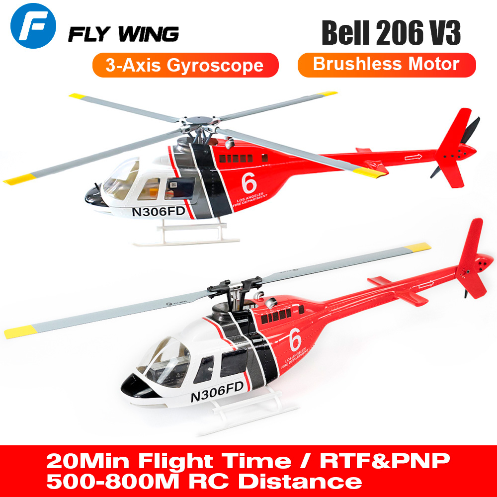 FLY WING Bell 206 V3 RC Helico - Rc Helicopter Hobby Grade recensione e prezzo