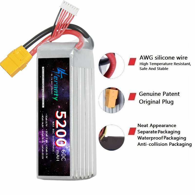 TERANTY 6S 5200mAh Lipo Batter - Rc Hobby Boat recensione e prezzo